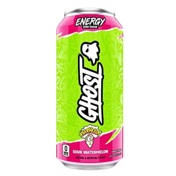 Energy Drinks Warheads Ghost Sour Watermelon NPM 473ml 12