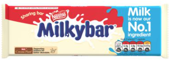 Chocolates MilkyBar Blocks NPM 100g 12