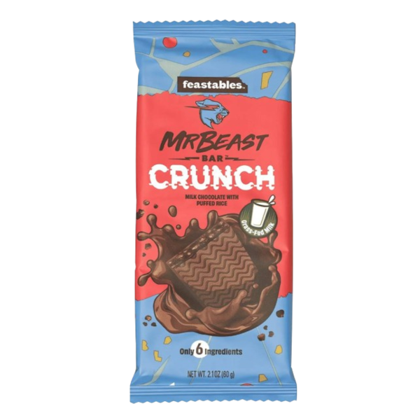 Chocolates Mr Beast Bar Crunch NPM 60g 10