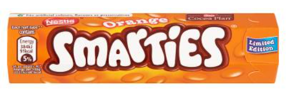 Chocolates Smarties Orange Hexa Tube NPM 38g 48