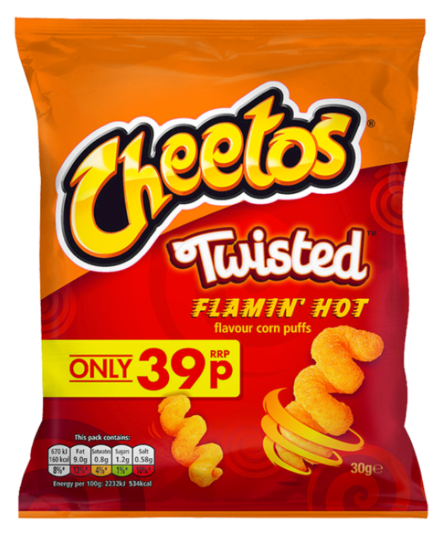 Crisps Cheetos Twisted Flamin Hot PM 0.39 - 30