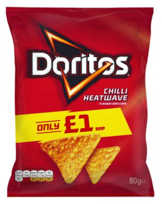 Crisps Doritos Chilli Heatwave PM 1.00 80g 15