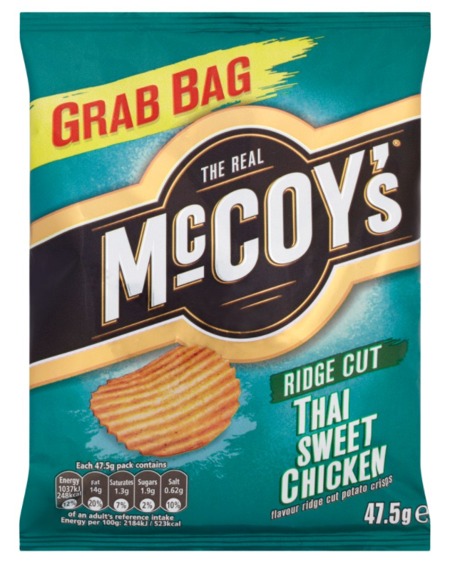 Crisps McCoys Thai Sweet Chicken NPM 47.5g 30