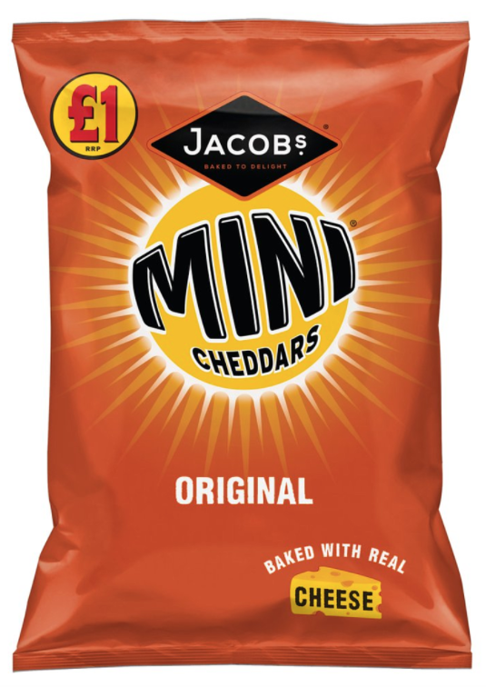 Crisps Mini Cheddar Original  PM 1.00 105g 12