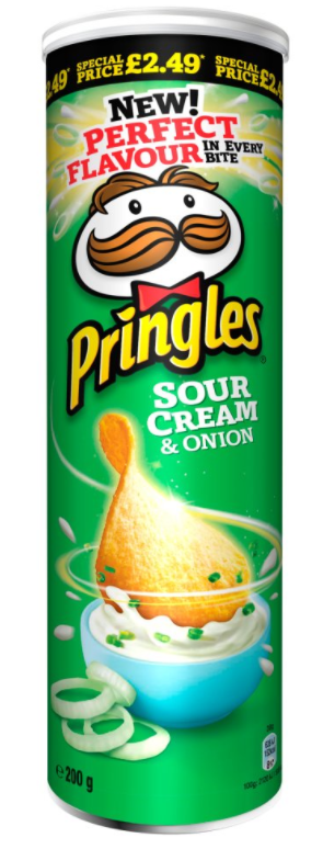 Crisps Pringles Sour Cream PM 2.49 200g 6