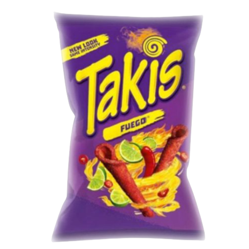 Crisps Takis Fuego Corn Chips NPM 56g 36
