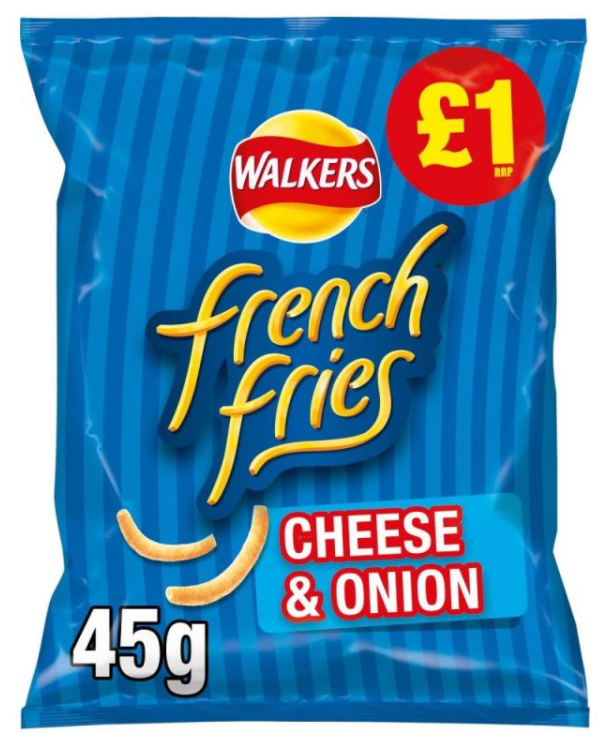 Crisps Walkers French Fries Cheese and Onion PM 1.00 52g 15