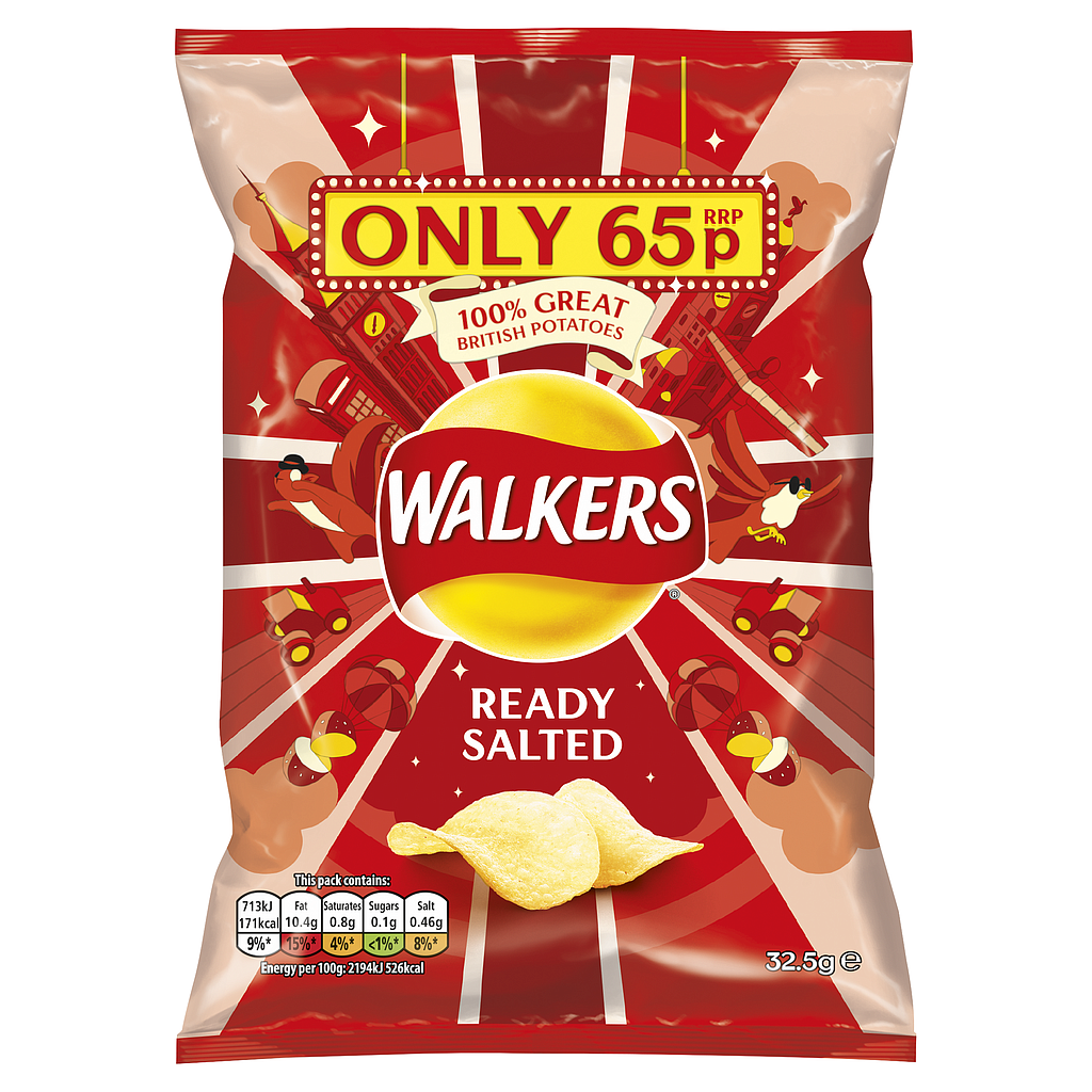 Crisps Walkers Ready Salted PM 0.65 - 32