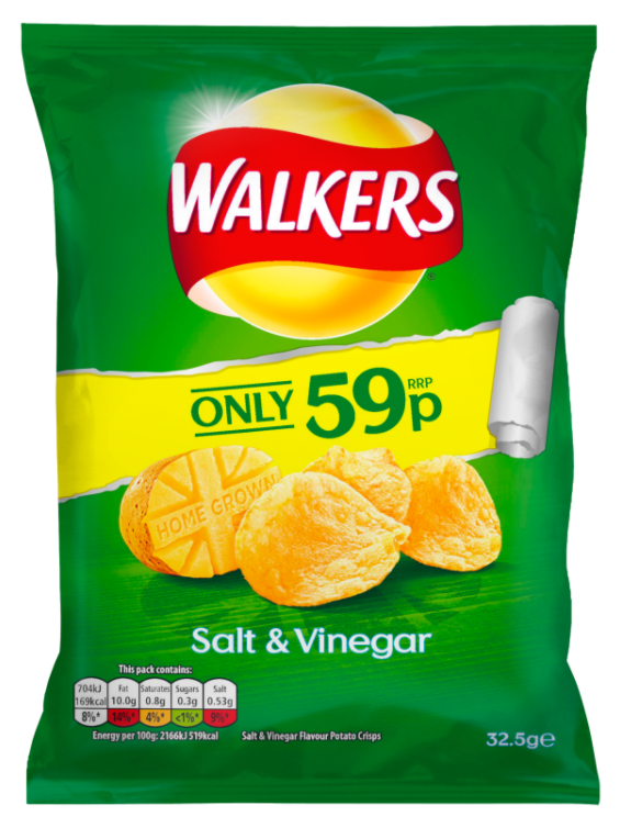 Crisps Walkers Salt and Vinegar PM 0.59 - 32
