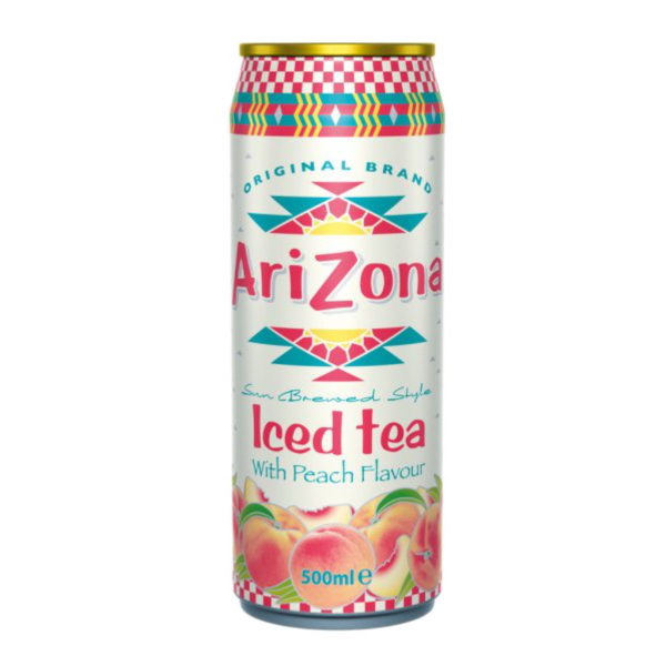Drinks Arizona Iced Tea Peach NPM 500ml 12